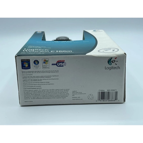Logitech C160M Web Cam Windows with Headset New in box sealed - Picture 2 of 6